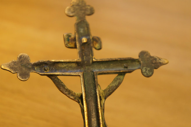 HOMEWARD [ホームワード] / アンティーク 真鍮製 十字架キリスト像