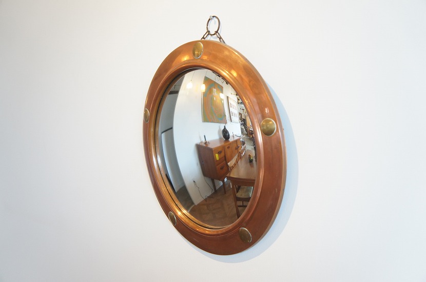 コンベックスミラー 鏡 イタリア製 ハンドメイド凸面鏡 サイズS 高級 雑貨-