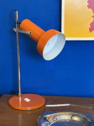 フレンチミッドセンチュリー オレンジデスクランプ