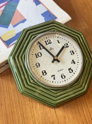 ドイツヴィンテージMEISTER ANKER 陶器製ウォールクロック